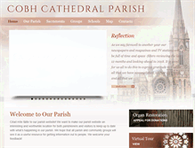 Tablet Screenshot of cobhcathedralparish.ie